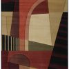 United Weavers Contours Urban Angles Green Oversize Rug 7'10" x 10'6"