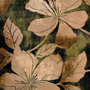 United Weavers Contours Floral Canvas Green Oversize Rug 7'10" x 10'6"